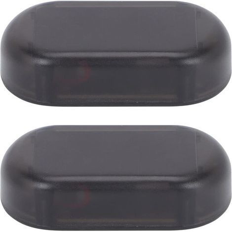 2 pezzi Luce di avvertimento solare, luce di sicurezza anti-stroboscopica per auto, luci stroboscopiche a LED per camion, lampada di avvertimento per auto, luce blu (1/4)