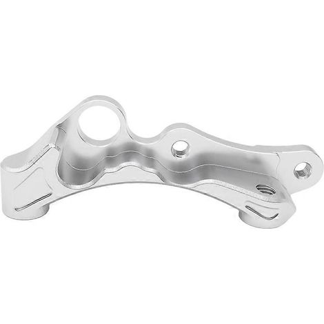 Pièces de moto : Support d'étrier de frein, pompe à port en aluminium, pièce d'adaptation, 100 mm, compatible avec Vespa GTS300 et GTV300, 2017-2025, argent. (1/5)