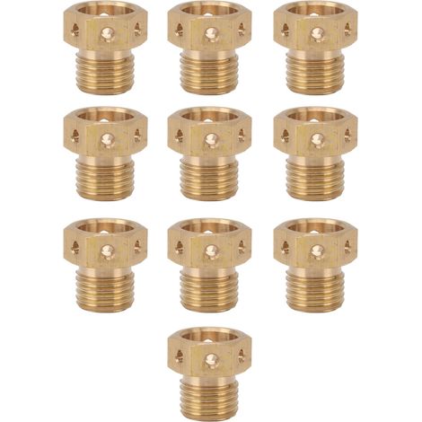 Buses de brumisation en laiton, lot de 10, M14x1,5, brumisation fine, anticorrosion, pour système de refroidissement de jardin et pelouse. (1/5)