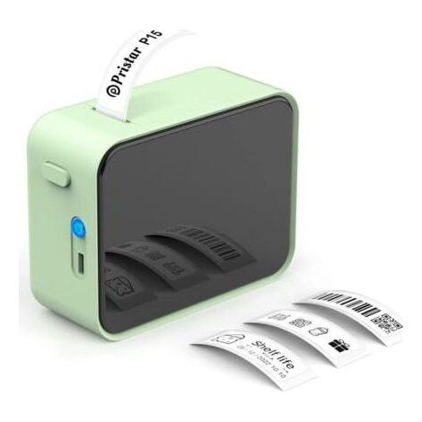 Étiqueteuse Bluetooth, Mini Imprimante Etiquette Autocollante, APP Connexion, pour Maison, Bure au, école (Vert) (1/4)