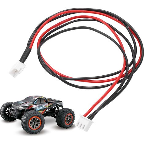 Câble d'extension silicone 408mm pour chargeur LiPo, connecteur 2S balance plug 20AWG, adaptateur batterie (KST‑023)