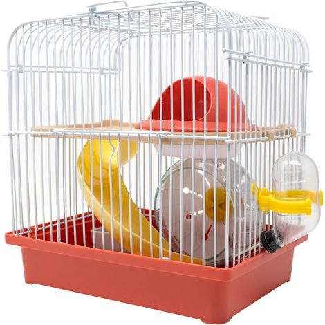 Rodent Cage, Metal, Upright Model, Accessories Included, For Hamsters (1/5)