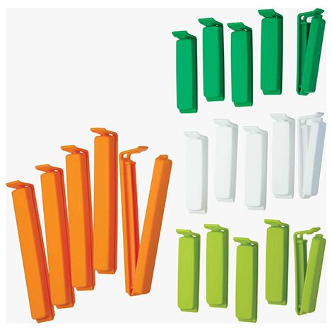 KitchenCraft Bag Clips Assorted Sizes, Mixed Bag of Twenty