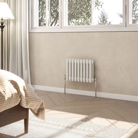 AVER-GROWTH 3 Column Traditional Cast Iron Style Radiator White 300x425mm (1/5)