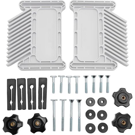 Panneau de plumes réglable ABS empilable avec fentes à onglet, piste en T pour scie à Table, routeur, Tables, bande (1/5)