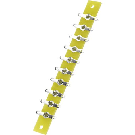 TRU COMPONENTS Lötleiste einreihig Polzahl Gesamt 10 Epoxyd (L x B x H) 120 x 12 x 1.6 mm 1 St. (1/2)