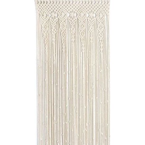 Tapisserie Murale en Macramé, Tapisserie Tissée, Décoration Murale Bohème pour Séparateur d'espace, Fenêtre, Rideau de Porte, Mariage, Arrière-plan de la Maison, 95x200cm (1/5)
