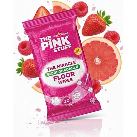 Salviette umidificate per pavimenti Pink Stuff, 20 pezzi