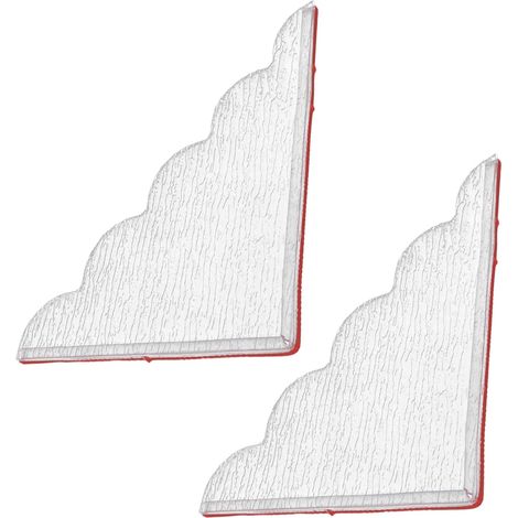 Lot de 2 protections anti-éclaboussures pour baignoire en acrylique, motif arbre élégant, (1/5)