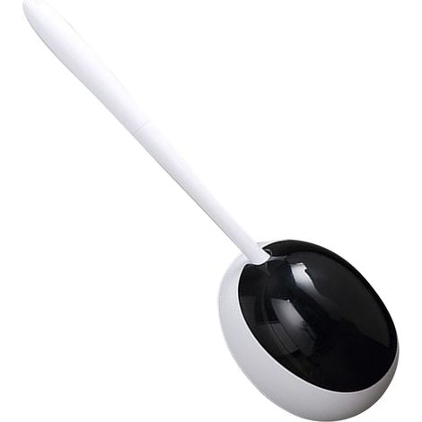 Wandmontiertes WC-Bürstenhalter-Set, WC-Reinigungsset für Badezimmer, schwarz, für Zuhause und Hotel. (1/5)