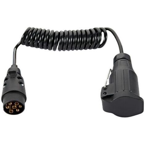 Câble dextension de remorque, Prise de Prise de remorque 7-13 Broches Câble dextension de remorque 12v avec connecteur de Prise de Prise de remorque pour Accessoires de remorque de Voiture-Chrom (1/5)
