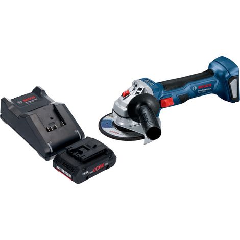 Bosch GWS 18V-7 Smerigliatrice angolare professionale a batteria 18 V 115 mm senza spazzole + 1x batteria ProCORE 4,0 Ah + caricabatterie