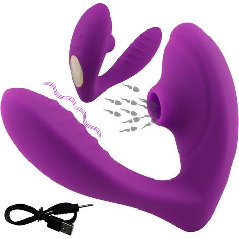 Stimulateur Vibratoire - Appareil De Détente Portable À Fréquence Réglable Et Commande À Distance - 10 Niveaux - Étanche IPX7 - Charge USB-C - 1 Pièce (1/5)