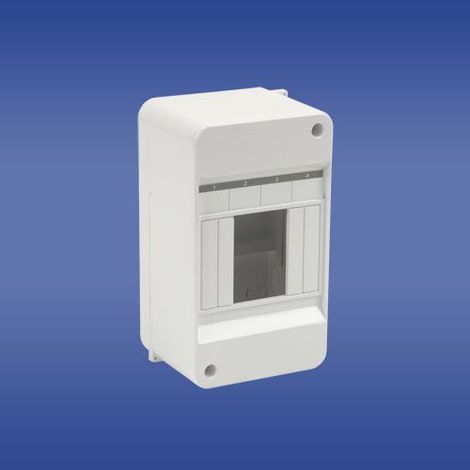 Cuadro de distribución modular 1x4 de montaje en superficie RNO-4 IP30 (sin PE/N) 5.4 (1/2)