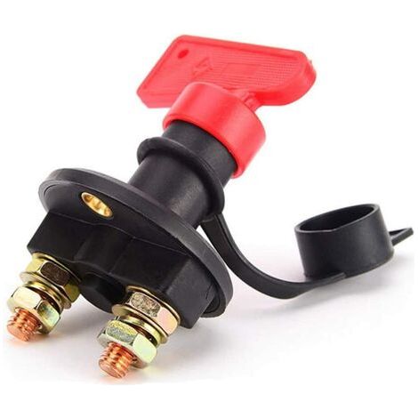 1 Disjoncteur de batterie, isolateur universel acier inoxydable, pour voiture camping-car yacht, interrupteur arrêt urgence (1/5)