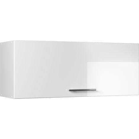 Hängeschrank Fame-Line, Weiß Hochglanz/Weiß, 100 cm, Vicco (1/5)