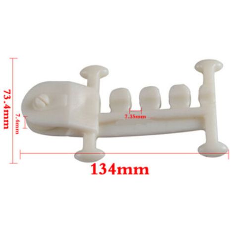 6 piezas de sujetadores para ventanas de invernadero, clips resistentes para invernadero compatibles con láminas de protección solar y mallas de jardín, fáciles de instalar. (1/4)
