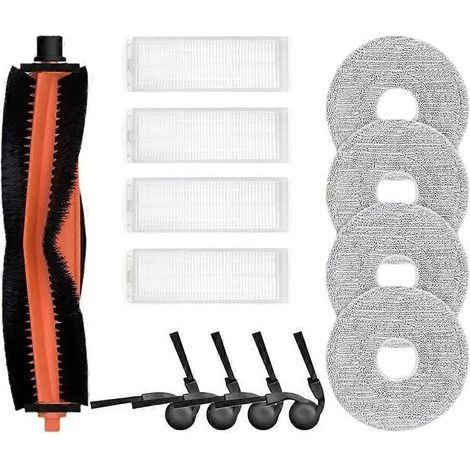 Pièces de rechange et accessoires pour aspirateur robot Xiaomi S40 Pro / OV71GL : brosse latérale principale, filtre HEPA et chiffon de nettoyage. (1/5)