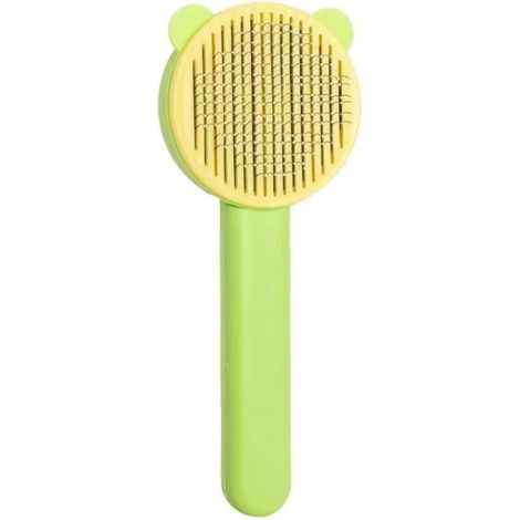 Pettini per animali - ZGEER - Strumenti per la pulizia della vegetazione - Verde e giallo - Acciaio - Forma rotonda (1/4)