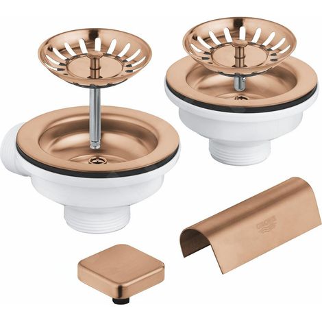 Garniture de vidage GROHE, avec excentrique, pour éviers de (1/2)