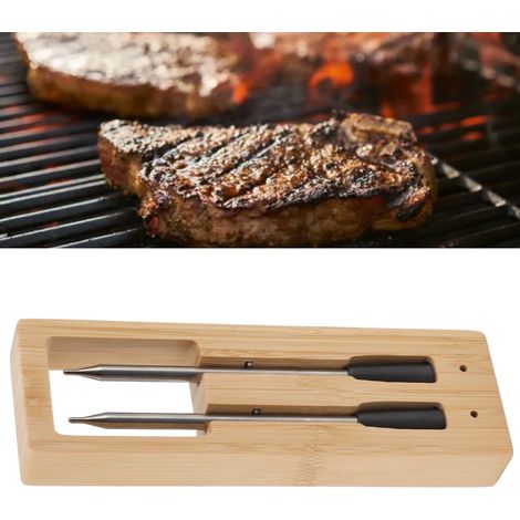 Bluetooth-fähiges Smart-Kochthermometer mit 2 wasserdichten Sonden (IP67), ThermoBeef Master Pro Kabelloses Ofen-Grill-BBQ-Thermometer (1/5)