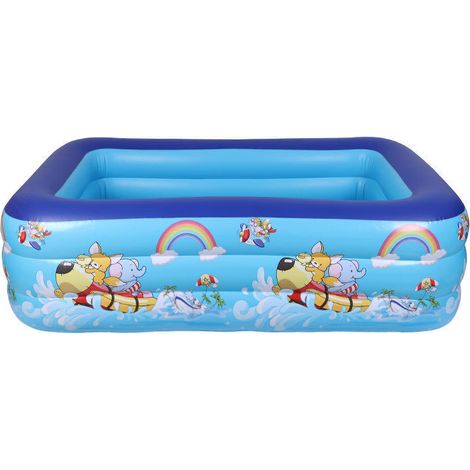 Rundes aufblasbares Schwimmbecken, 120 x 85 cm großes aufblasbares Planschbecken, Planschbecken, rundes Planschbecken, aufblasbares Kinderschwimmbecken, Kinderwasserbecken