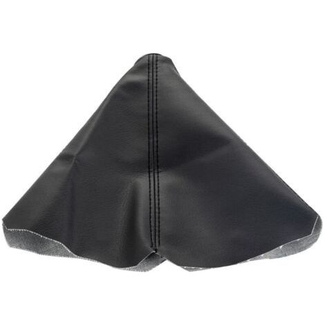 Copri pomello del cambio auto in similpelle nera, copri pomello del cambio antipolvere, copri freno a mano antistatico e antiscivolo (nero) (1/4)