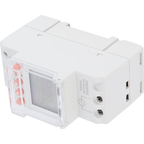 Minuterie programmable analogique rétroéclairée LCD pour la maison connectée, 85-265 V, 30 A (1/5)