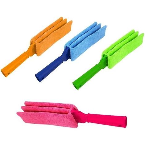 169109 Brosse de nettoyage en microfibre pour stores vénitien radiateurs volets (1/4)