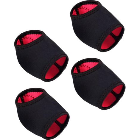 2 paires de protège-talons noirs, coussinets en tissu, N et SBR (1/5)