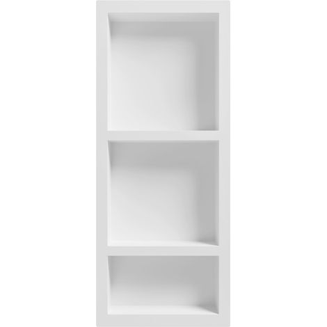 Mexen X-Wall-S étagère encastrée SMC avec rebord 99,1 x 40,7 cm, blanc - 1901994109 (1/2)