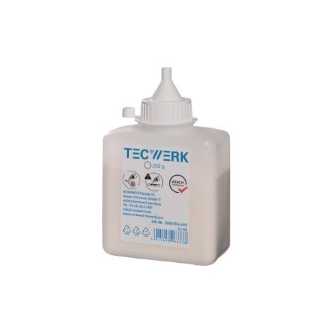 Craie de traçage 250g blanche flacon plastique TECWERK (1/2)
