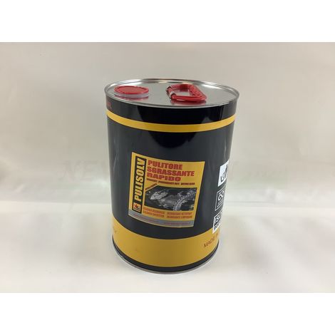 Pulitore sgrassante rapido pulisolv 7063 5000ml impiegato su apparati meccanici (1/4)
