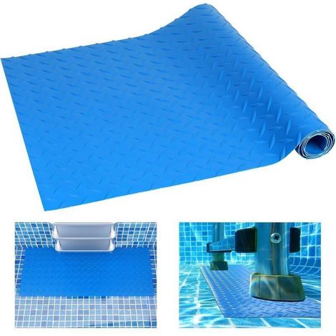 Tapis Échelle Piscine, 60x23cm, Tapis de Marche de Piscine, Tapis de Protection pour Échelle de Piscine, Tapis d’étape de Piscine, Tapis d’échelle antidérapant de Protection de Texture