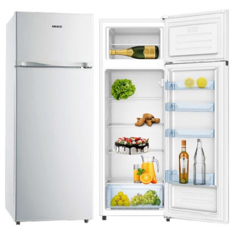 Nikkei KNDP280 Frigorifero Doppia Porta 239 L 160 cm Classe F 41 dB Libera Installazione colore Bianco (1/4)