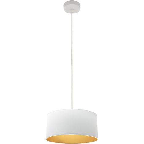 Colgante Anuska 1xe27 Blanco/blanco-oro Regx30x30 Cm (1/2)