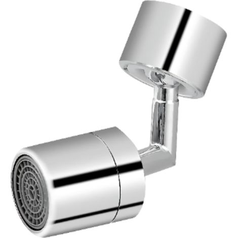 Tête de filtre de robinet universelle rotative à 720°, conception anti-fuite avec double joint torique, cuivre et ABS durables (1/5)