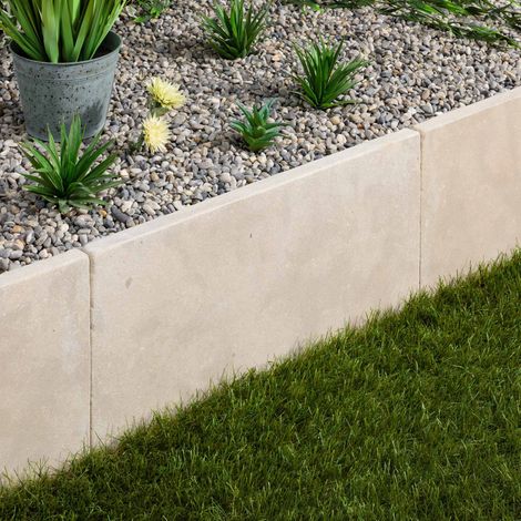 Bordure de jardin Pierre de l'Atlas Beige 60x40x3 cm (à l'unité) - RO'MA NATURE