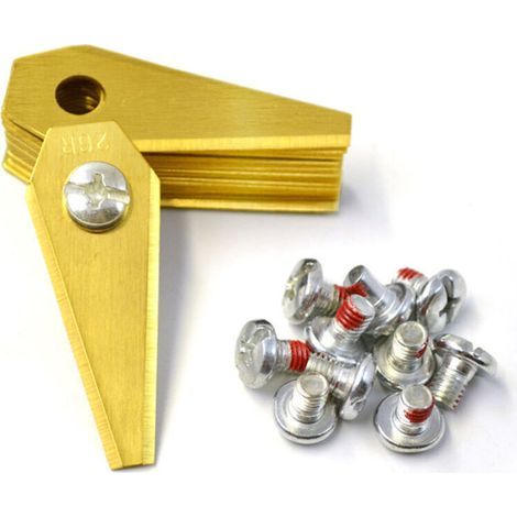 30x lames en titane pour robot de tonte Indego de Bosch - lames de rechange ultra coupantes avec 30 vis - lames de tonte adaptées aux robots de tonte Bosch, s400, s350, s500 (1/3)