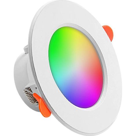 HONORNIC - Spots encastrés LED à panneau plat avec Bluetooth pour plafond