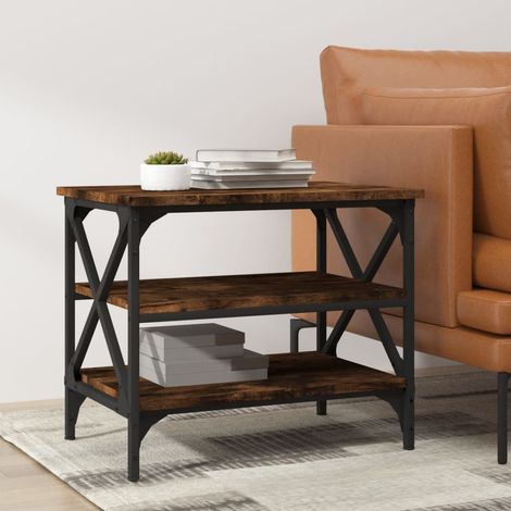 Side Table Smoked Oak 55x38x45 cm Engineered Wood vidaXL (1/5)