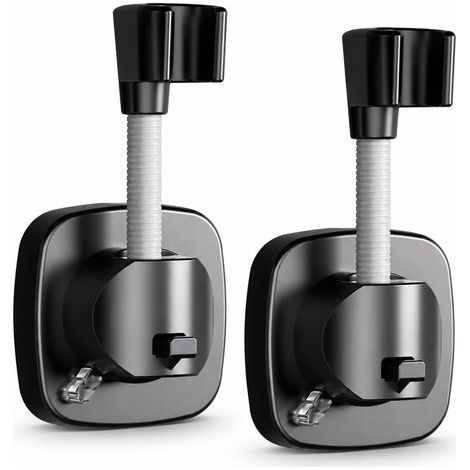 Set de 2 supports de douche à ventouse – 360° rotatif – Sans perçage – Réutilisables – Salle de bain, balcon (1/5)