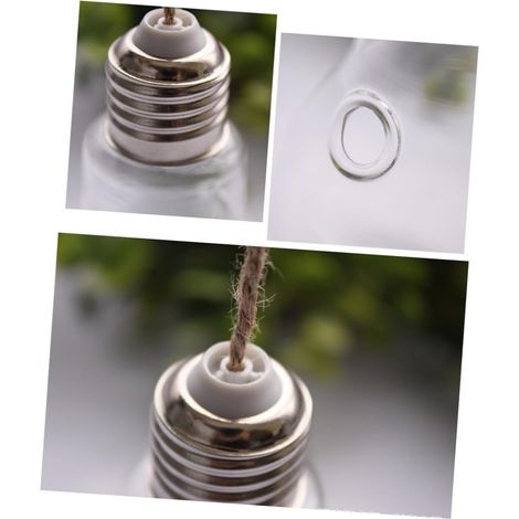 Pots de fleurs suspendus en verre forme d'ampoule, vases décoratifs pour plantes aériennes (1/5)