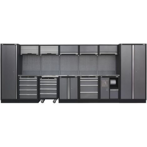 Sealey Superline PRO® Storage System with Stainless Worktop 4.92m APMSSTACK01SS (1/5)