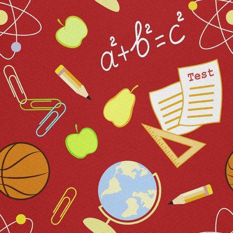Outdoor-Dekostoffe Oxford - Motiv Schule I DX387 (1/5)