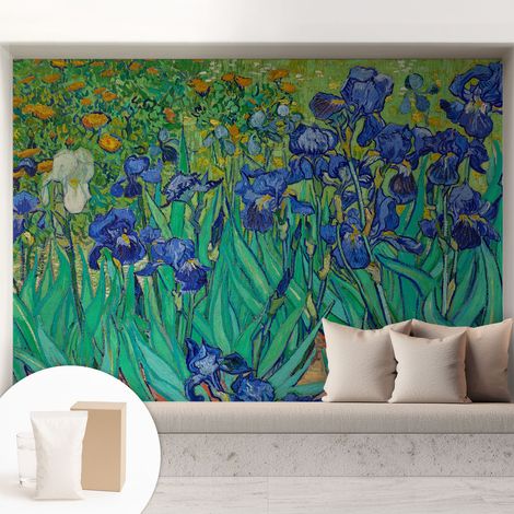 Papier peint intissé avec imprimé installation simple qualité excellente sans désordre - Colle incluse gratuite Fleurs de jardin 208x146 cm (1/5)