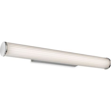 Firstlight Coral Applique murale corail - 600 mm chromée avec diffuseur en polycarbonate blanc opale, LED 18 W, température de couleur 3000-4000-5700 K, IP44