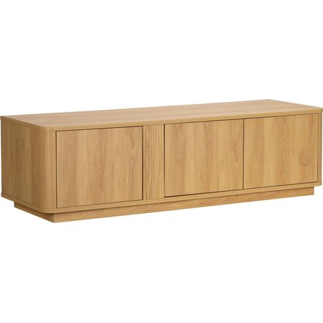 Meuble TV effet bois 150 cm bois clair (1/5)