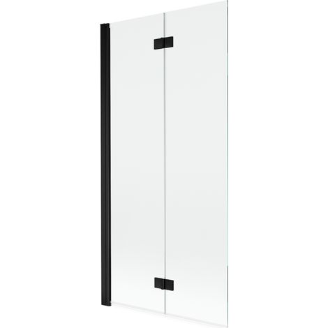 Mexen Mist pare-douche 2 battants gauche 90 x 150 cm, transparent, noir - 8A9-090-002-70-00-L (1/5)