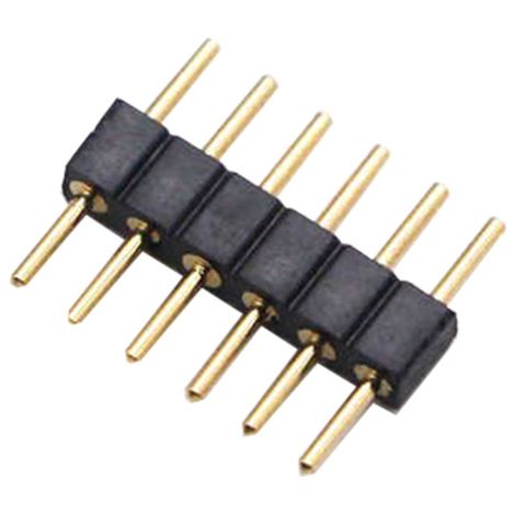 Connecteur mâle/mâle pour bandes LED RGB+CCT (6 broches 11mm)